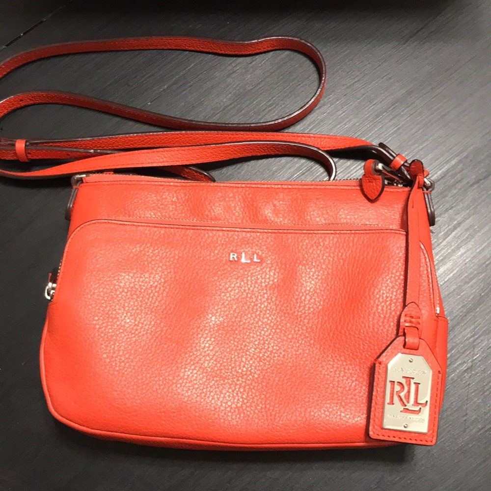 Orange Lauren Ralph Lauren Crossbody Purse